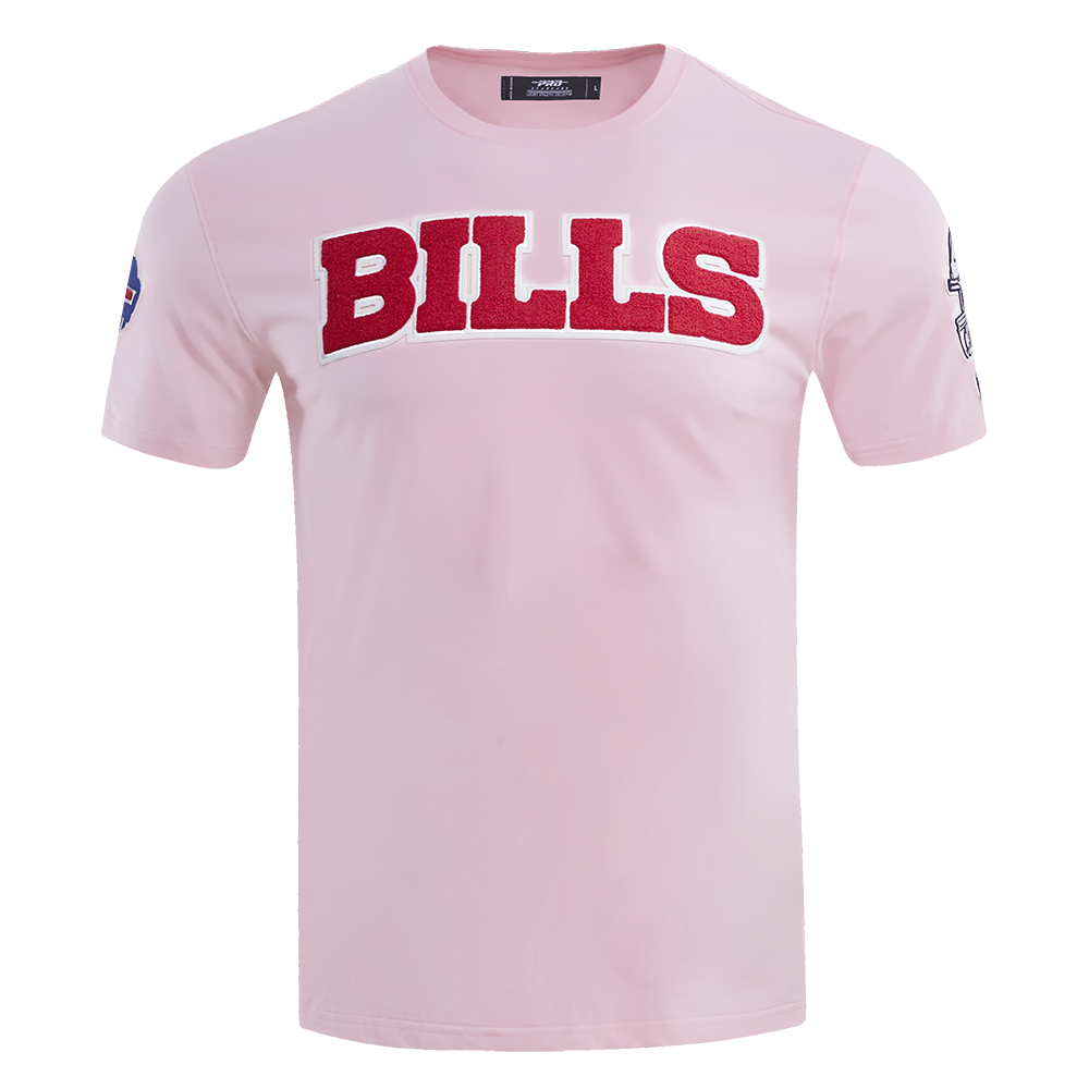 NFL BUFFALO BILLS CLASSIC CHENILLE T-SHIRT POUR HOMME (ROSE)