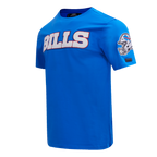 NFL BUFFALO BILLS CLASSIC CHENILLE T-SHIRT POUR HOMME (BLEU ROYAL)