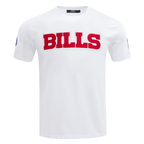 NFL BUFFALO BILLS CLASSIC CHENILLE T-SHIRT POUR HOMME (BLANC)