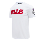 NFL BUFFALO BILLS CLASSIC CHENILLE T-SHIRT POUR HOMME (BLANC)