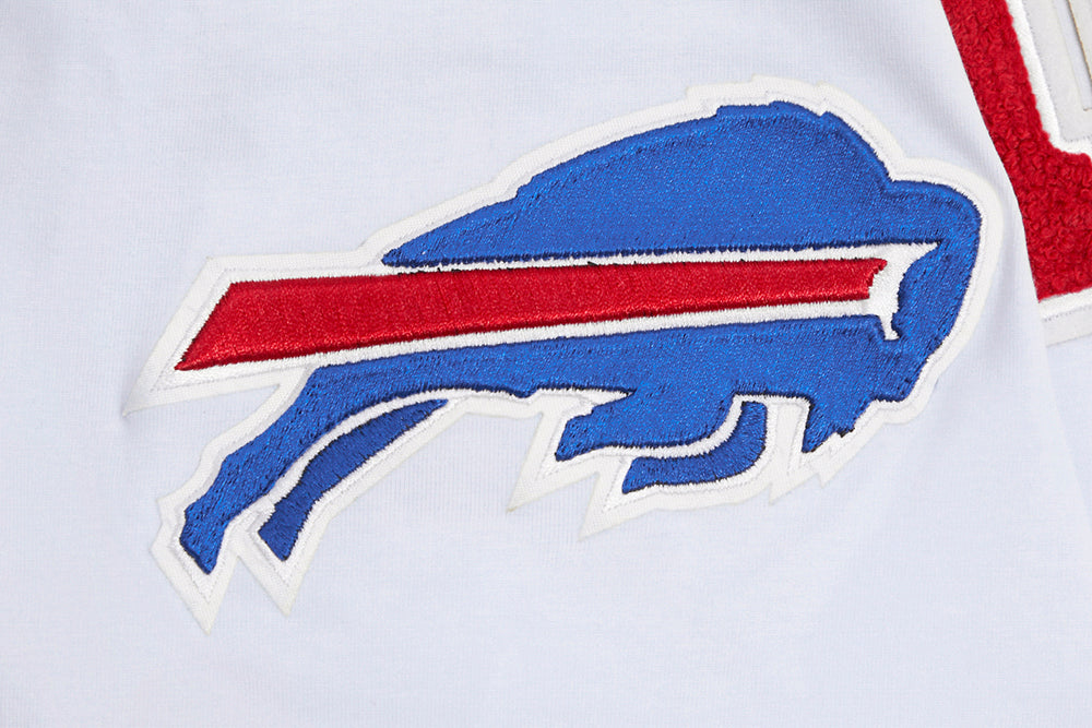 NFL BUFFALO BILLS CLASSIC CHENILLE T-SHIRT POUR HOMME (BLANC)