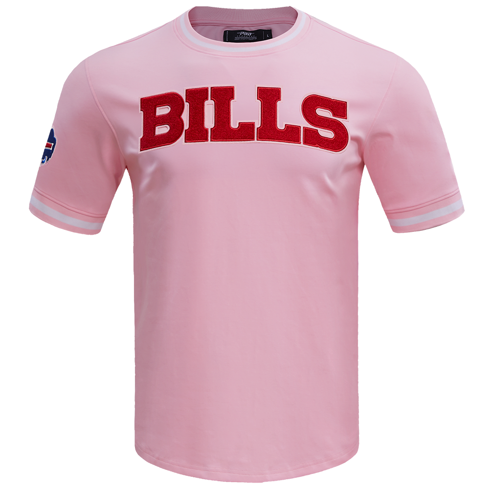 NFL BUFFALO BILLS CLASSIC CHENILLE T-SHIRT POUR HOMME (ROSE)