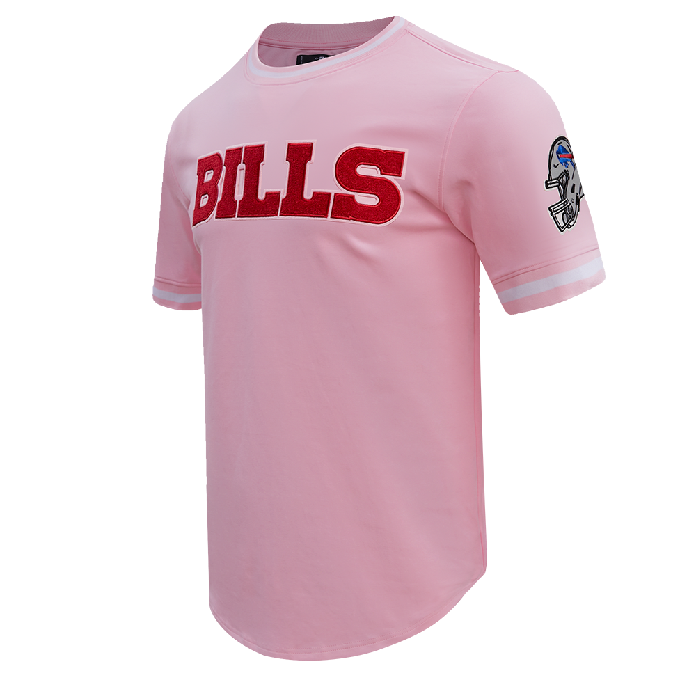 NFL BUFFALO BILLS CLASSIC CHENILLE T-SHIRT POUR HOMME (ROSE)