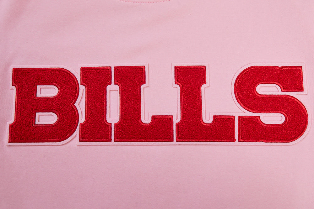 NFL BUFFALO BILLS CLASSIC CHENILLE T-SHIRT POUR HOMME (ROSE)