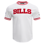 NFL BUFFALO BILLS CLASSIC CHENILLE T-SHIRT POUR HOMME (BLANC)