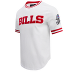 NFL BUFFALO BILLS CLASSIC CHENILLE T-SHIRT POUR HOMME (BLANC)
