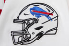 NFL BUFFALO BILLS CLASSIC CHENILLE T-SHIRT POUR HOMME (BLANC)