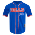 NFL BUFFALO BILLS MESH BUTTON UP SHIRT (ROYAL BLUE/RED)