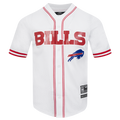 NFL BUFFALO BILLS MESH CHEMISE BOUTONNÉE (BLANC/ROUGE)