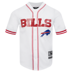 NFL BUFFALO BILLS MESH CHEMISE BOUTONNÉE (BLANC/ROUGE)
