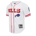 NFL BUFFALO BILLS MESH CHEMISE BOUTONNÉE (BLANC/ROUGE)
