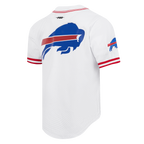 NFL BUFFALO BILLS MESH CHEMISE BOUTONNÉE (BLANC/ROUGE)