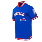 NFL BUFFALO BILLS CLASSIC MEN'S WARM UP JACKET (ROYAL BLUE/RED)