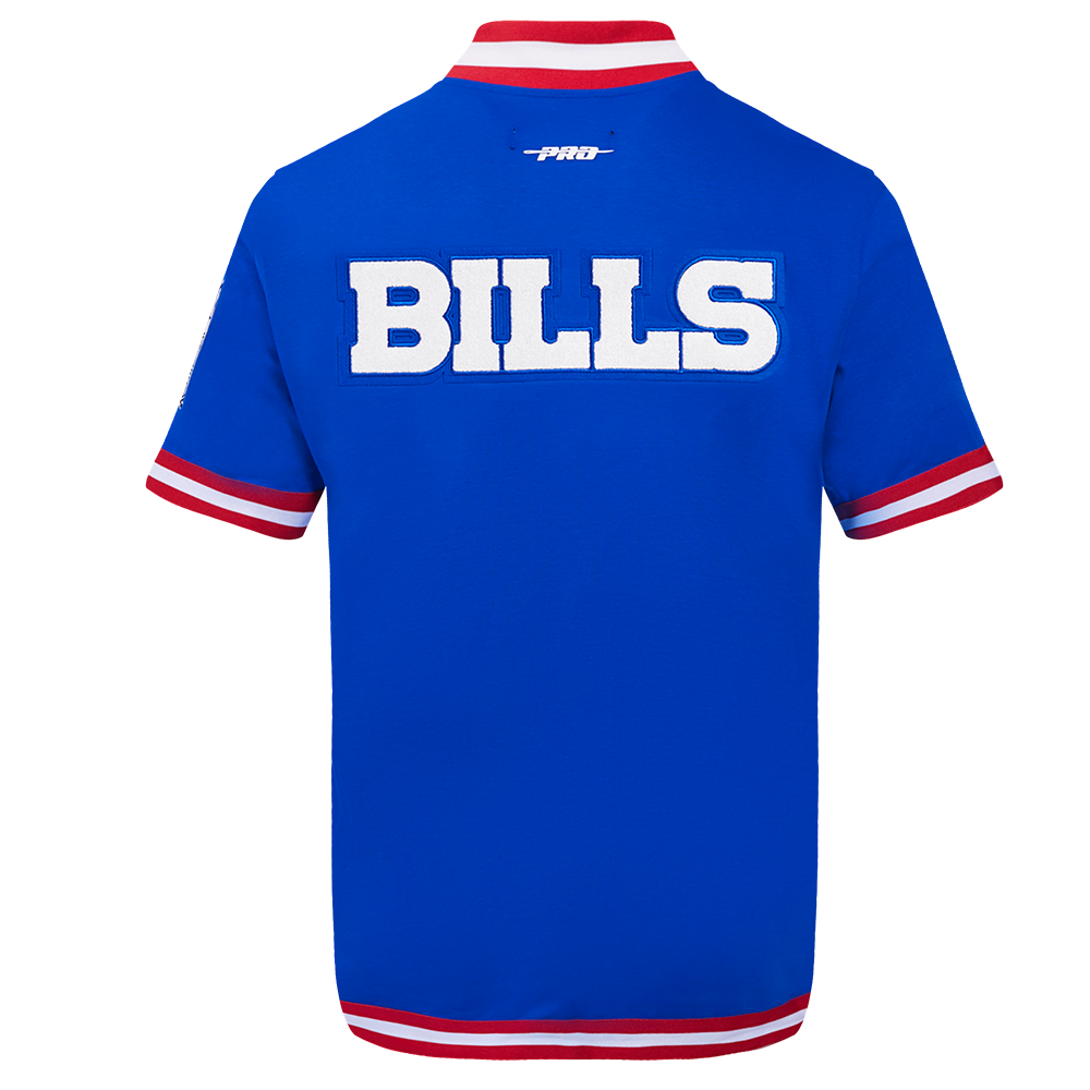 NFL BUFFALO BILLS CLASSIC MEN'S WARM UP JACKET (ROYAL BLUE/RED)