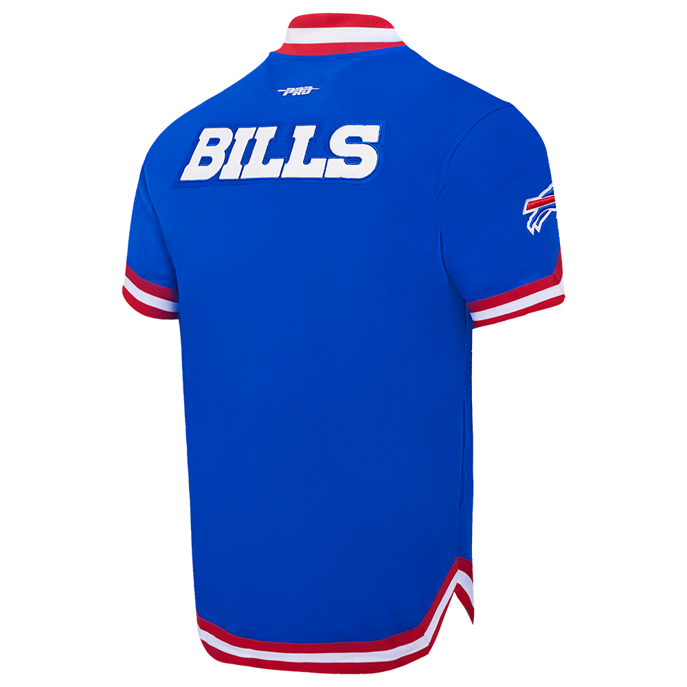 NFL BUFFALO BILLS CLASSIC MEN'S WARM UP JACKET (ROYAL BLUE/RED)