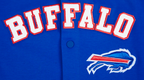 NFL BUFFALO BILLS CLASSIC MEN'S WARM UP JACKET (ROYAL BLUE/RED)