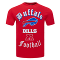 NFL BUFFALO BILLS OLD ENGLISH T-SHIRT POUR HOMME (ROUGE)