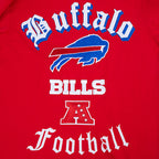 NFL BUFFALO BILLS OLD ENGLISH T-SHIRT POUR HOMME (ROUGE)