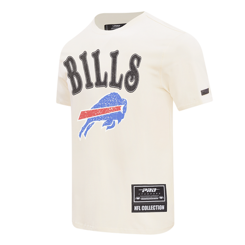 BUFFALO BILLS REBEL ATHLETICS T-SHIRT EN JERSEY SIMPLE À LOGO EMPILÉ POUR HOMME (COQUILLE D'ŒUF)