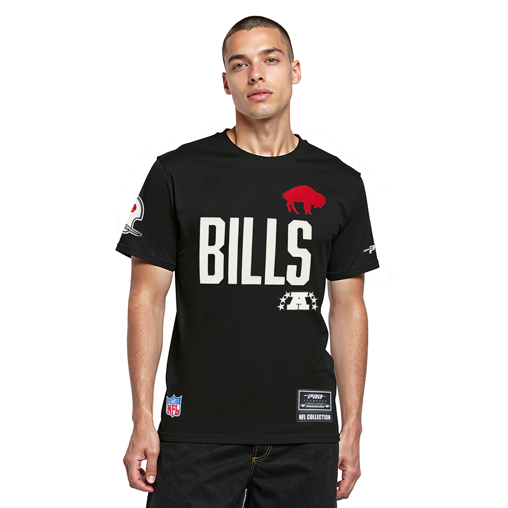 NFL BUFFALO BILLS MODERN ORIGINALS MEN'S SJ TEE (BLACK)