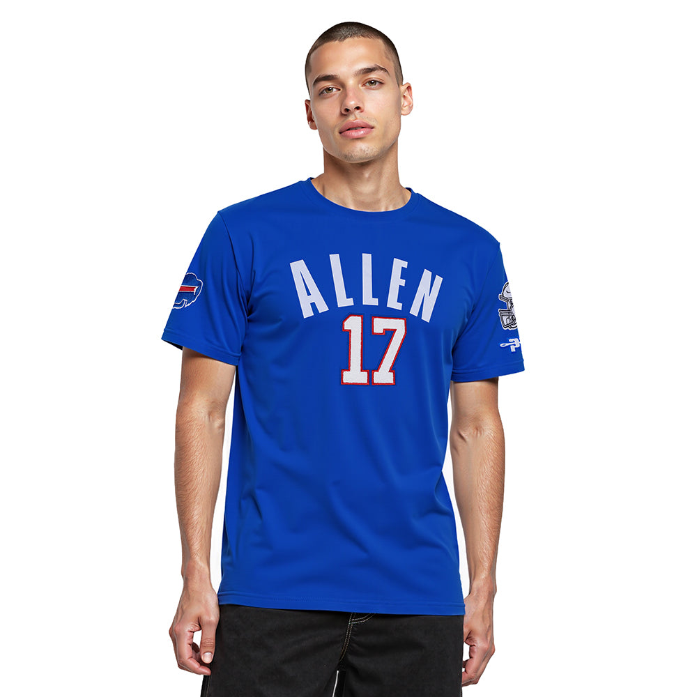 NFL BUFFALO BILLS JOSH ALLEN #17 CLASSIC PNN MEN'S SJ TEE (ROYAL BLUE)