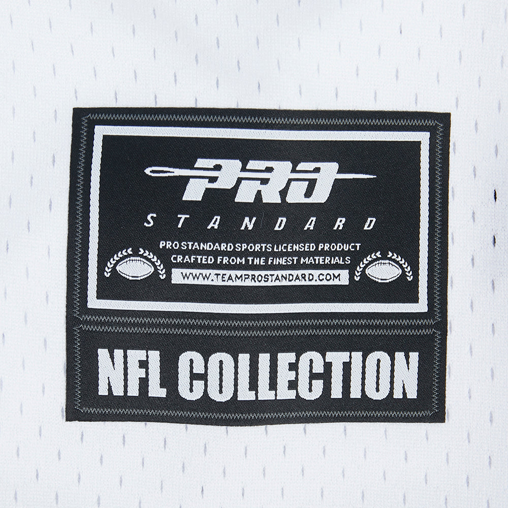 NFL BUFFALO BILLS JOSH ALLEN #17 CLASSIC MESH PNN MEN'S MESH BUTTON DOWN SHIRT (WHITE/ROYAL BLUE)