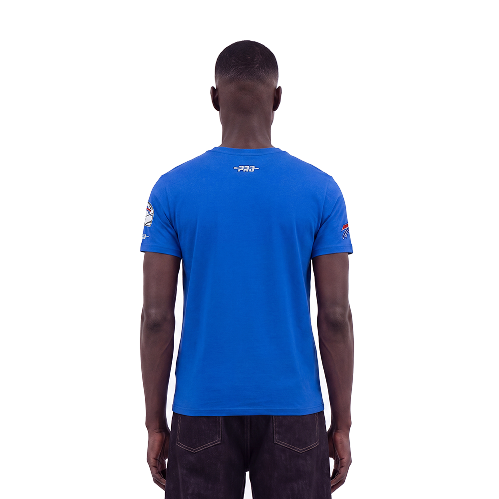 NFL BUFFALO BILLS CLASSIC CHENILLE MEN'S SHORT SLEEVE TEE (ROYAL BLUE)