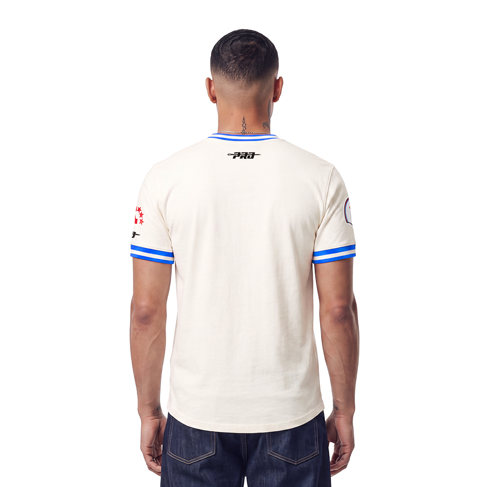 NFL BUFFALO BILLS RETRO CLASSICS MEN'S SHORT SLEEVE TEE (EGGSHELL/ROYAL BLUE)