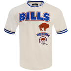 NFL BUFFALO BILLS RETRO CLASSIC MEN'S TEE (EGGSHELL/ ROYAL BLUE)
