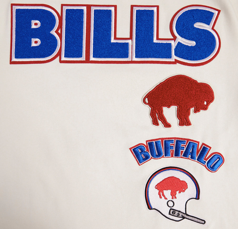 NFL BUFFALO BILLS RETRO CLASSIC MEN'S TEE (EGGSHELL/ ROYAL BLUE)