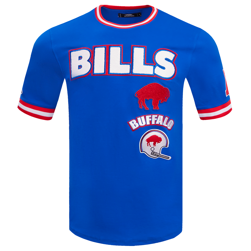 NFL BUFFALO BILLS RETRO CLASSIC MEN'S TEE (ROYAL BLUE/RED)