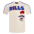 NFL BUFFALO BILLS RETRO CLASSIC T-SHIRT À RAYURES POUR HOMME (COQUILLE D'ŒUF/BLEU ROYAL)