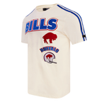 NFL BUFFALO BILLS RETRO CLASSIC T-SHIRT À RAYURES POUR HOMME (COQUILLE D'ŒUF/BLEU ROYAL)