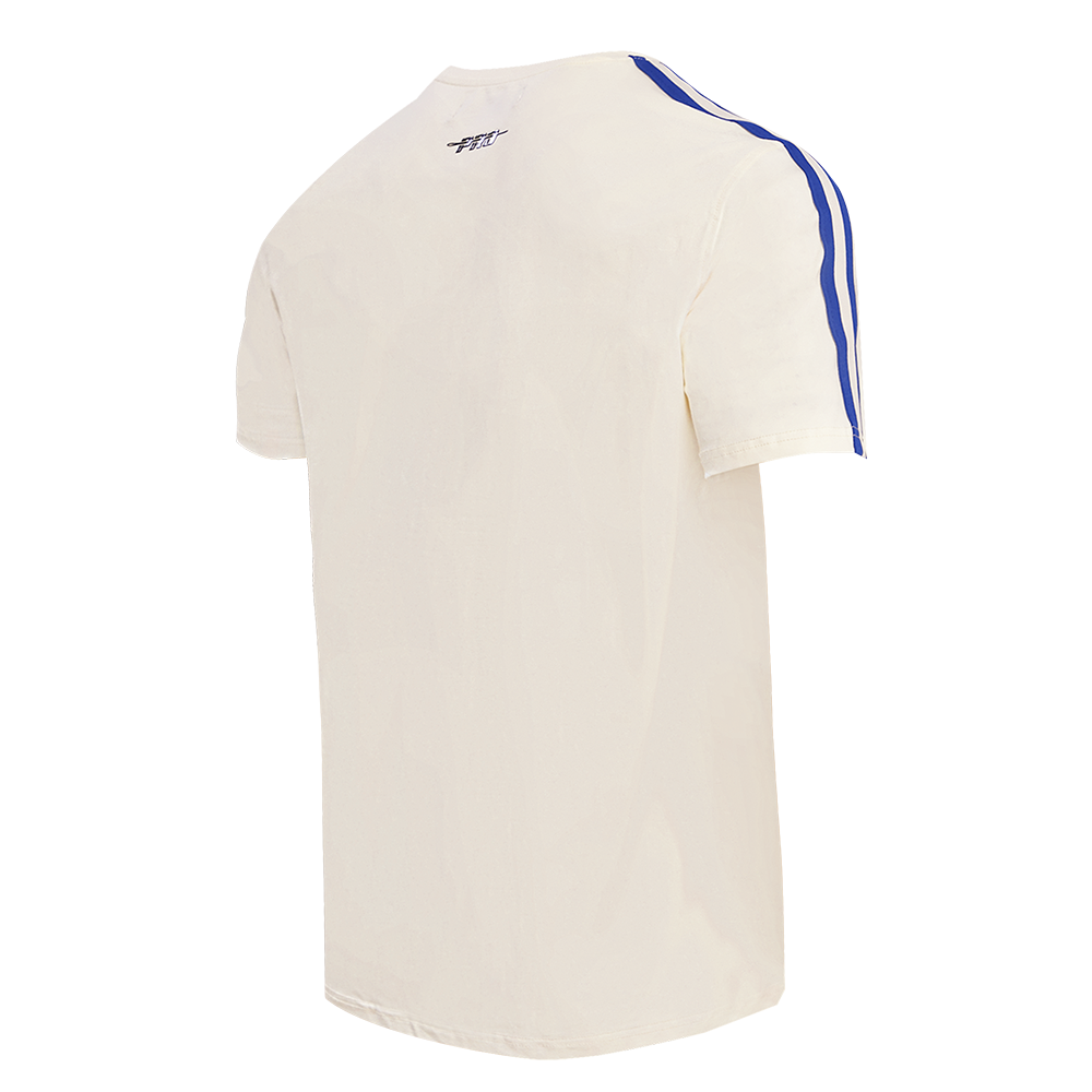 NFL BUFFALO BILLS RETRO CLASSIC T-SHIRT À RAYURES POUR HOMME (COQUILLE D'ŒUF/BLEU ROYAL)