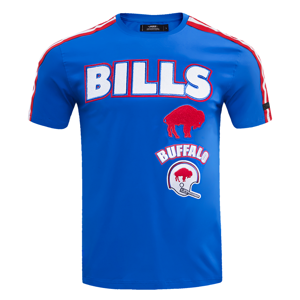 NFL BUFFALO BILLS RETRO CLASSIC MEN'S STRIPED TEE (ROYAL BLUE/RED)