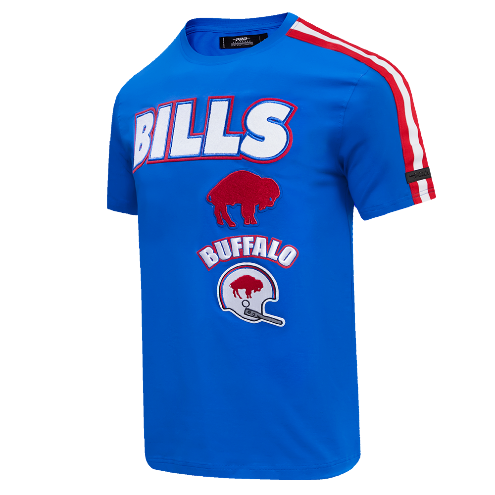 NFL BUFFALO BILLS RETRO CLASSIC MEN'S STRIPED TEE (ROYAL BLUE/RED)