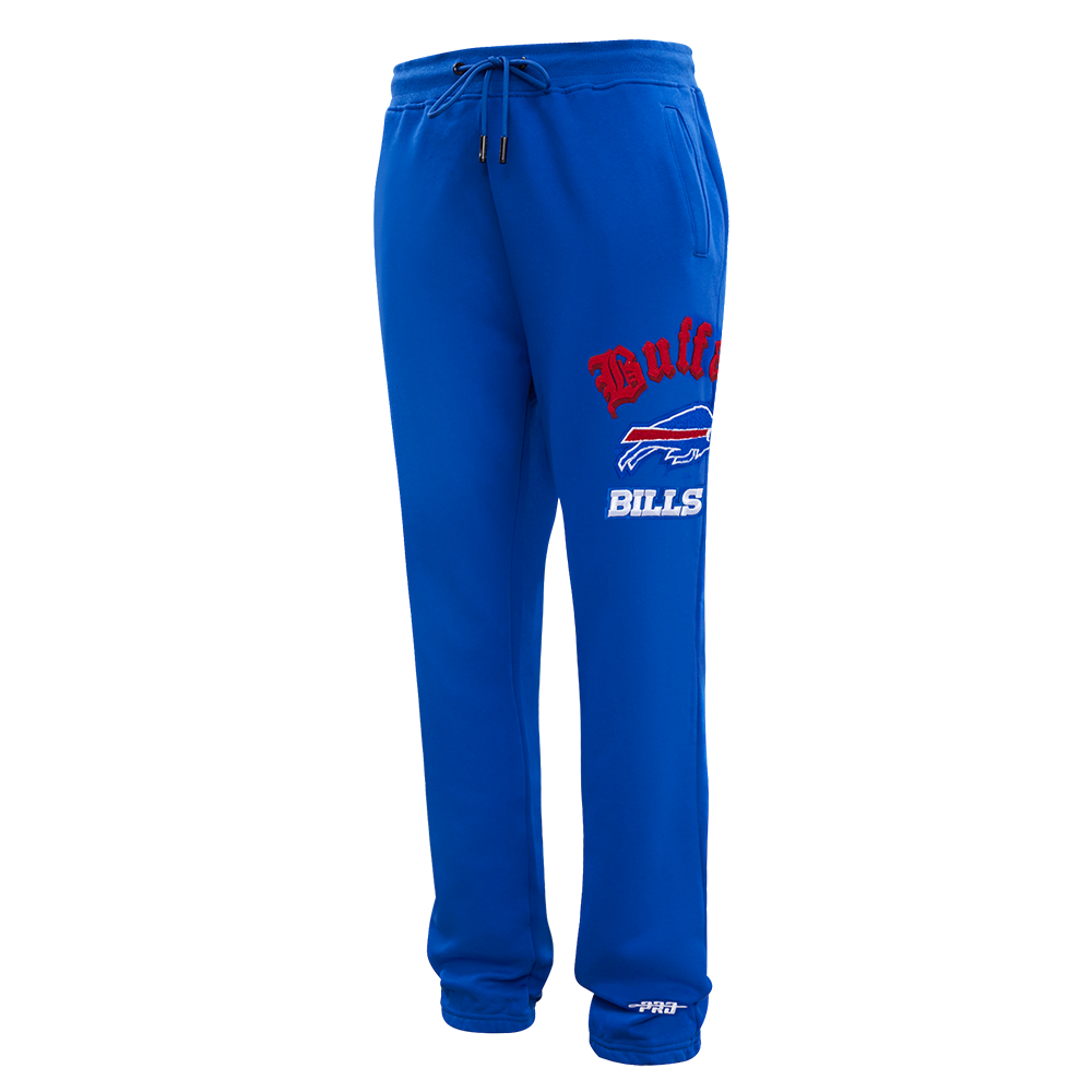 NFL BUFFALO BILLS OLD ENGLISH PANTALON OUATÉ POUR HOMME (BLEU ROYAL)