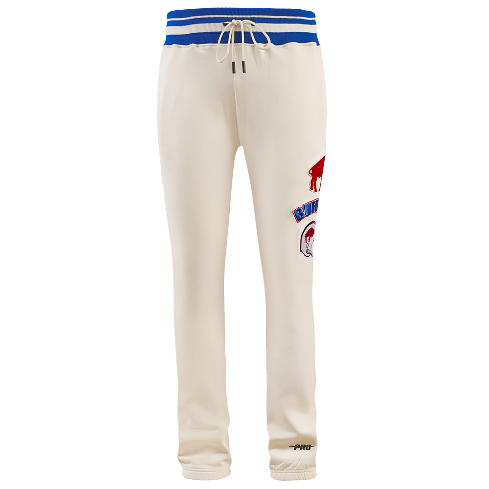 NFL BUFFALO BILLS RETRO CLASSIC MEN'S SWEATPANT (EGGSHELL/ ROYAL BLUE)