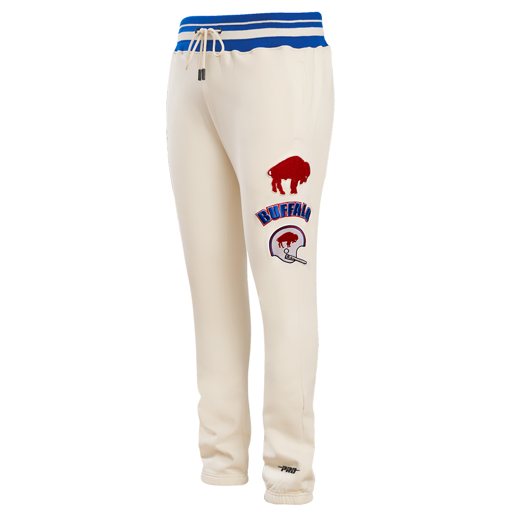 NFL BUFFALO BILLS RETRO CLASSIC PANTALON OUATÉ POUR HOMME (COQUILLE D'ŒUF/BLEU ROYAL)