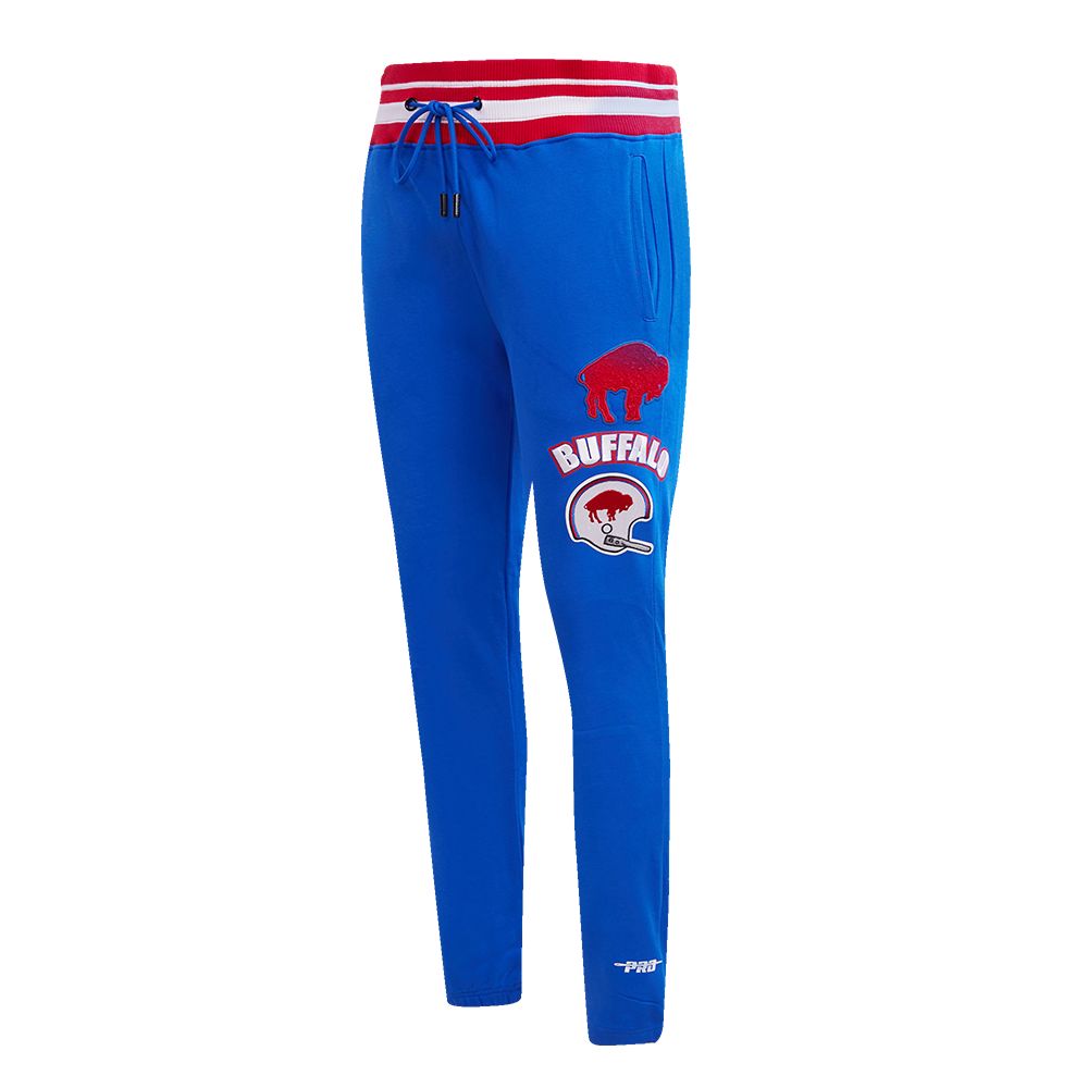 NFL BUFFALO BILLS RETRO CLASSIC MEN'S SWEATPANT (ROYAL BLUE/RED)