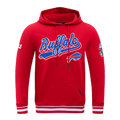 NFL BUFFALO BILLS SCRIPT TAIL CHANDAIL À CAPUCHON EN MOLLETON CÔTELÉ POUR HOMME (ROUGE)