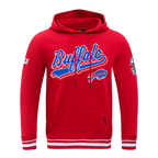 NFL BUFFALO BILLS SCRIPT TAIL CHANDAIL À CAPUCHON EN MOLLETON CÔTELÉ POUR HOMME (ROUGE)