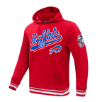 NFL BUFFALO BILLS SCRIPT TAIL CHANDAIL À CAPUCHON EN MOLLETON CÔTELÉ POUR HOMME (ROUGE)