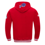 NFL BUFFALO BILLS SCRIPT TAIL CHANDAIL À CAPUCHON EN MOLLETON CÔTELÉ POUR HOMME (ROUGE)