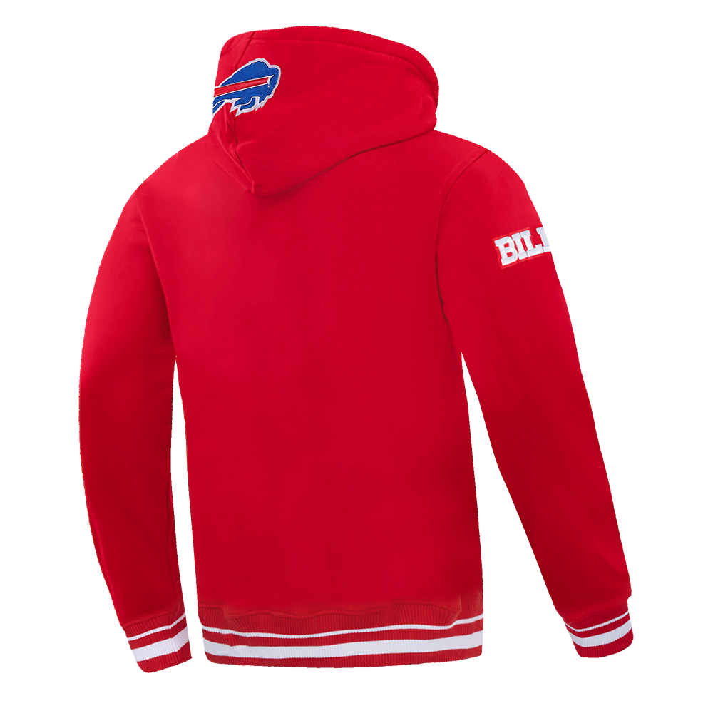 NFL BUFFALO BILLS SCRIPT TAIL CHANDAIL À CAPUCHON EN MOLLETON CÔTELÉ POUR HOMME (ROUGE)