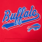NFL BUFFALO BILLS SCRIPT TAIL CHANDAIL À CAPUCHON EN MOLLETON CÔTELÉ POUR HOMME (ROUGE)