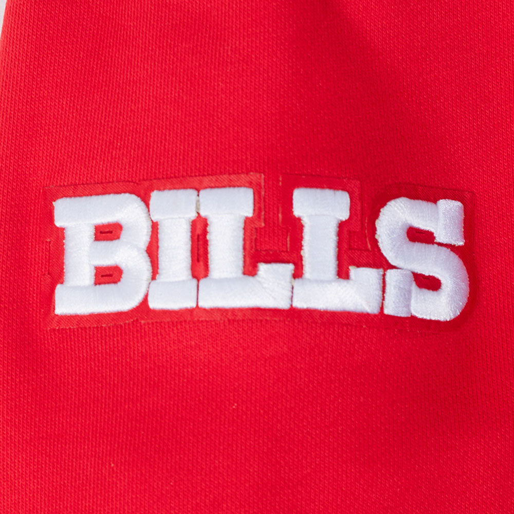 NFL BUFFALO BILLS SCRIPT TAIL CHANDAIL À CAPUCHON EN MOLLETON CÔTELÉ POUR HOMME (ROUGE)
