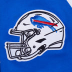 NFL BUFFALO BILLS SCRIPT TAIL CHANDAIL À CAPUCHON EN MOLLETON CÔTELÉ POUR HOMME (BLEU ROYAL/ROUGE)