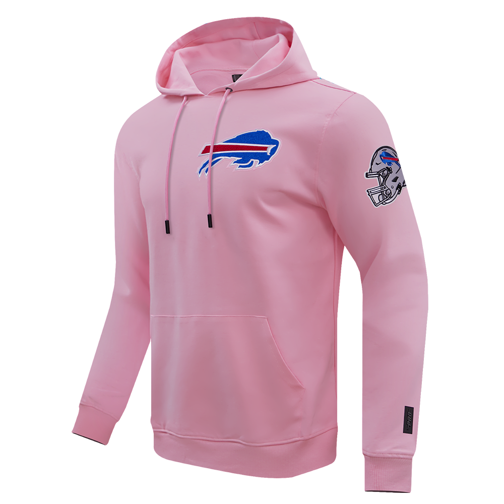 NFL BUFFALO BILLS CLASSIC CHENILLE MEN'S PO HOODIE (PINK)