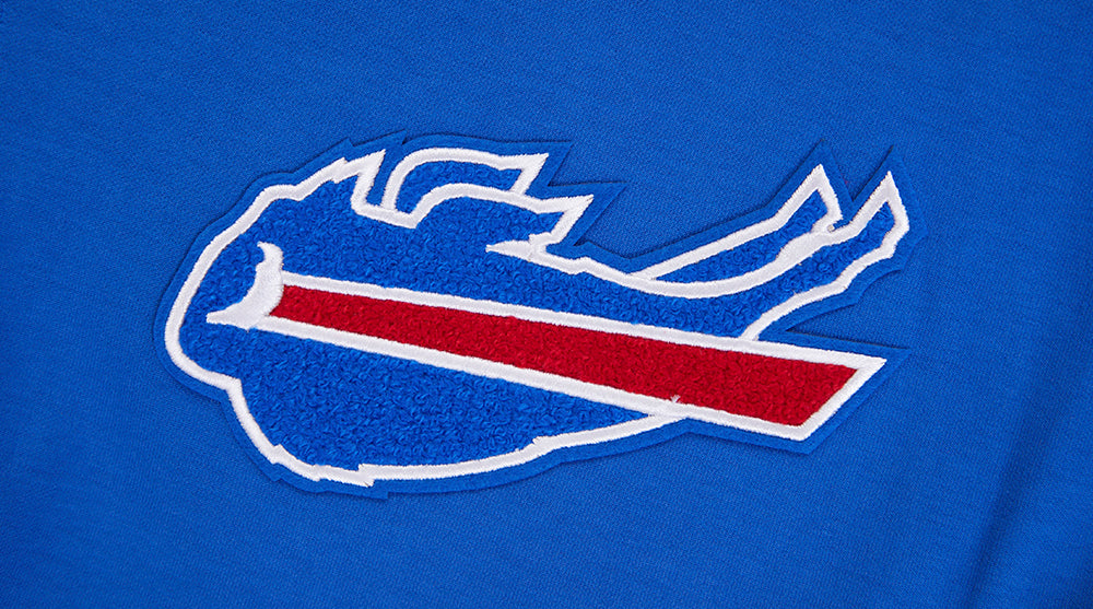 NFL BUFFALO BILLS CLASSIC CHENILLE CHANDAIL À CAPUCHON POUR HOMME (BLEU ROYAL)